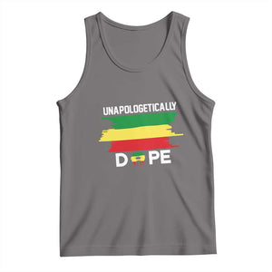Black History Month Tank Top Unapologetically Dope Melanin Afro Black Pride TS02 Deep Heather Print Your Wear