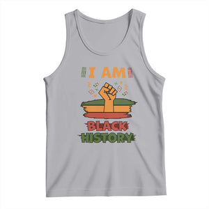 I Am Black History Tank Top African American Pride Celebration Month TS02 Athletic Heather Print Your Wear