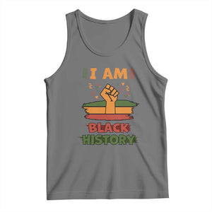 I Am Black History Tank Top African American Pride Celebration Month TS02 Black Heather Print Your Wear