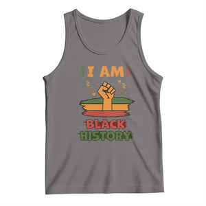 I Am Black History Tank Top African American Pride Celebration Month TS02 Deep Heather Print Your Wear