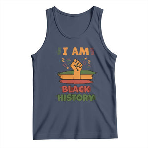 I Am Black History Tank Top African American Pride Celebration Month TS02 Navy Print Your Wear