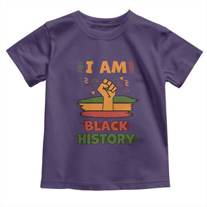 I Am Black History Toddler T Shirt African American Pride Celebration Month TS02 Purple Print Your Wear