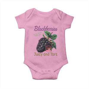 Fresh Juicy Blackberries Baby Onesie Retro Vintage Backberry Farmers Market TS02 Light Pink Print Your Wear