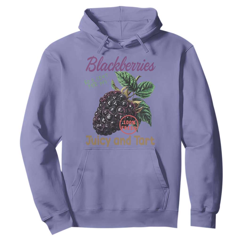 Fresh Juicy Blackberries Hoodie Retro Vintage Backberry Farmers Market TS02 Violet Print Your Wear