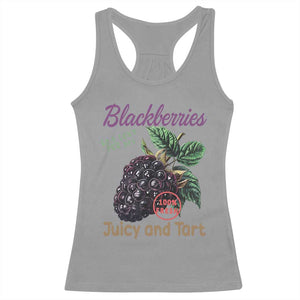 Fresh Juicy Blackberries Racerback Tank Top Retro Vintage Backberry Farmers Market TS02 Sport Gray Print Your Wear
