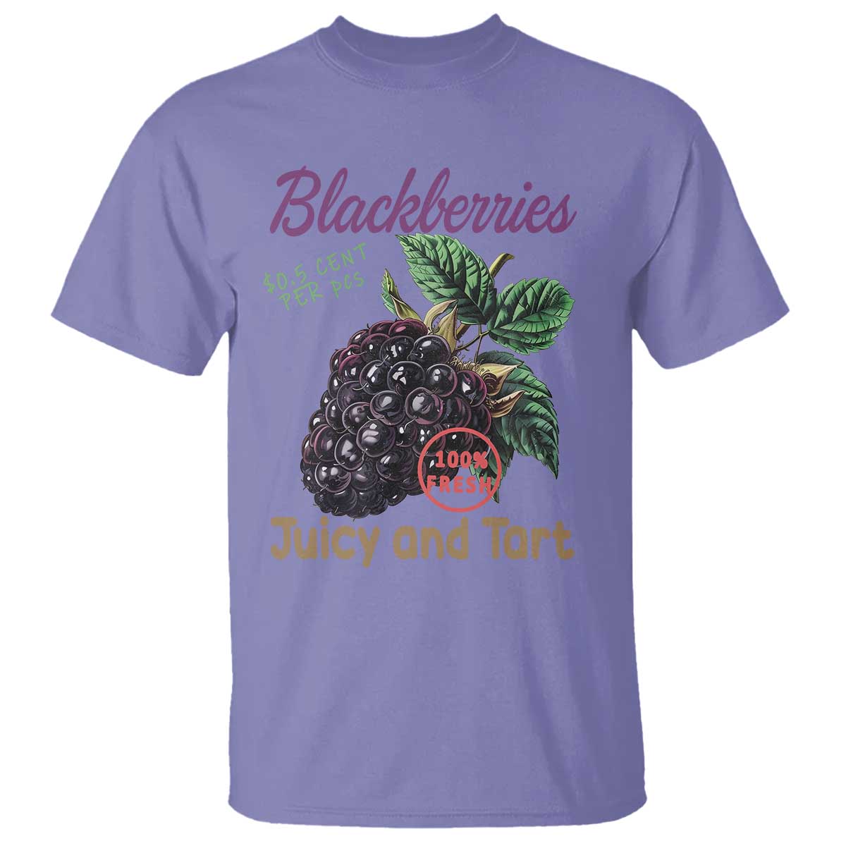 Fresh Juicy Blackberries T Shirt Retro Vintage Backberry Farmers Market TS02 Violet Print Your Wear