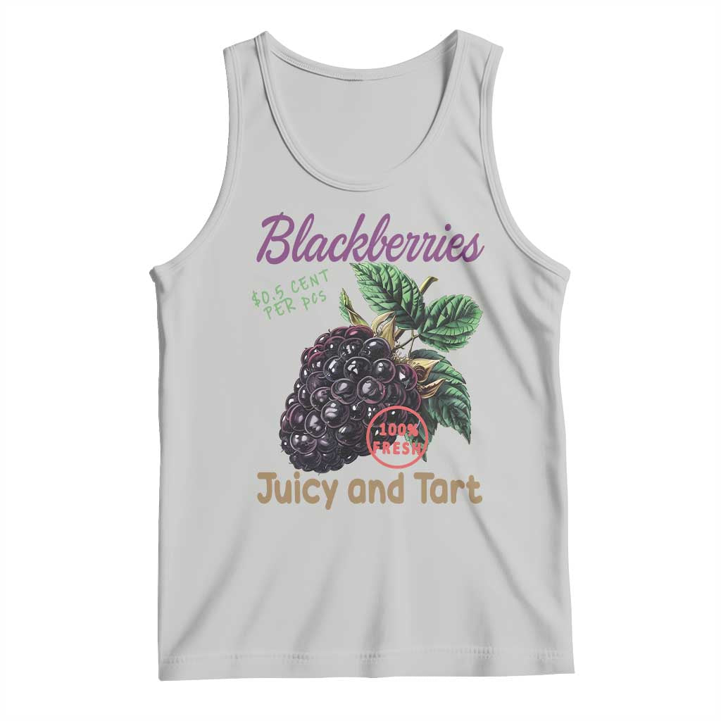 Fresh Juicy Blackberries Tank Top Retro Vintage Backberry Farmers Market TS02 Ash Print Your Wear