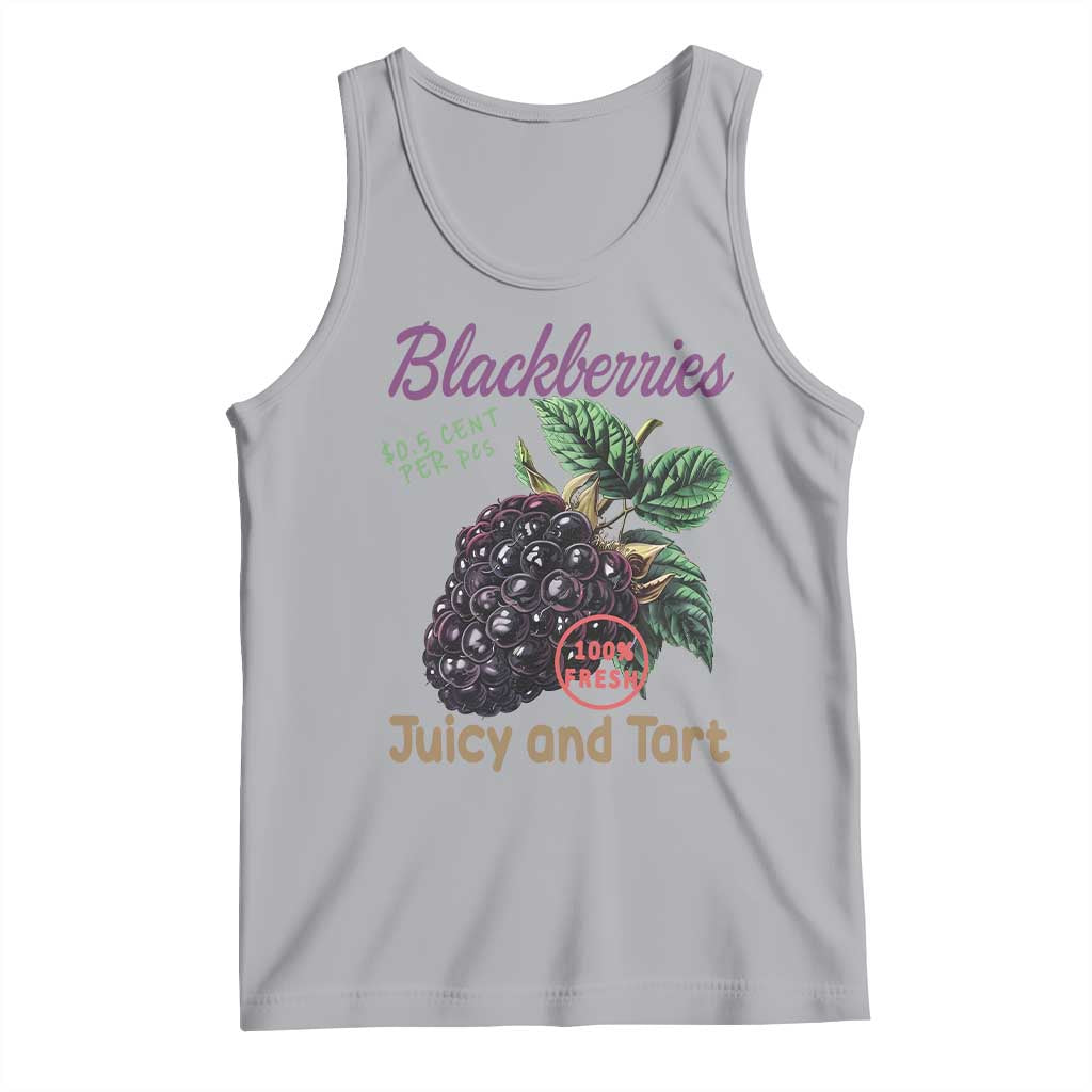 Fresh Juicy Blackberries Tank Top Retro Vintage Backberry Farmers Market TS02 Athletic Heather Print Your Wear