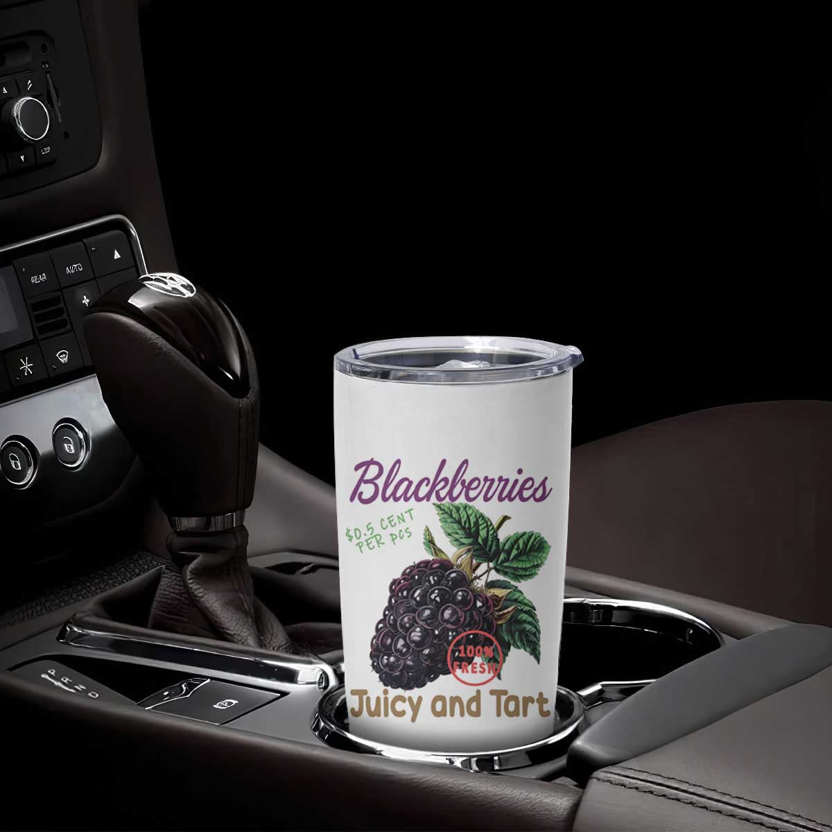 Fresh Juicy Blackberries Tumbler Cup Retro Vintage Backberry Farmers Market TS02 Print Your Wear