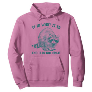 Funny Raccoon Meme It Is What It Is Hoodie And It Is Not Great Mental Health Support TS02 Azalea Print Your Wear
