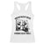 Mentally Sick Physically Thick Racerback Tank Top Retro Vintage Silly Raccoon Weird Meme TS02 White Print Your Wear