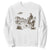 UFO Western Cowboy Sweatshirt Rodeo Wild West Retro Vintage Graphic TS02 White Print Your Wear
