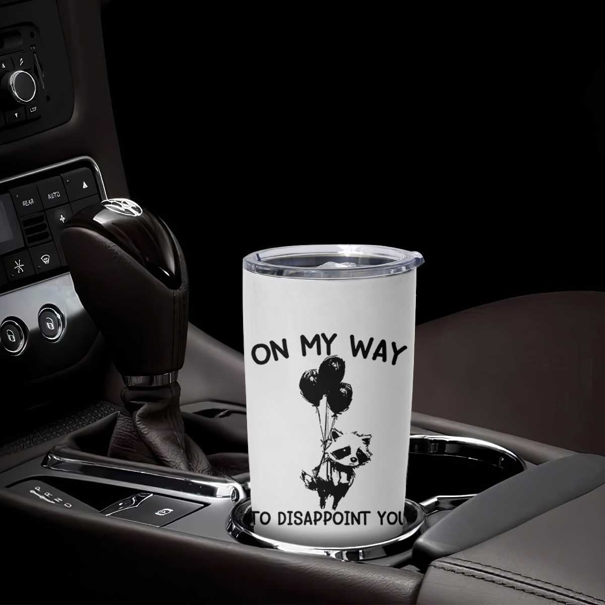 Funny Raccoon 90s Trash Panda Tumbler Cup On My Way To Disappoint You Mental Health Meme TS02 Print Your Wear