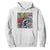 Raccoon Drinking Coffee Graphic Hoodie Funny Trash Panda Retro 90s Style TS02 White Print Your Wear