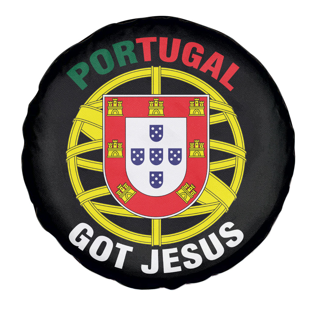 Portugal Got Jesus Christian Faith Spare Tire Cover Portuguese Pride Religious Patriotic Gift TS02 Print Your Wear