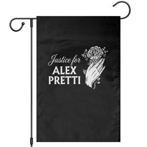 Justice for Alex Pretti Floral Memorial Garden Flag Minneapolis Jan 24 2026 Tribute TS02 Black Print Your Wear