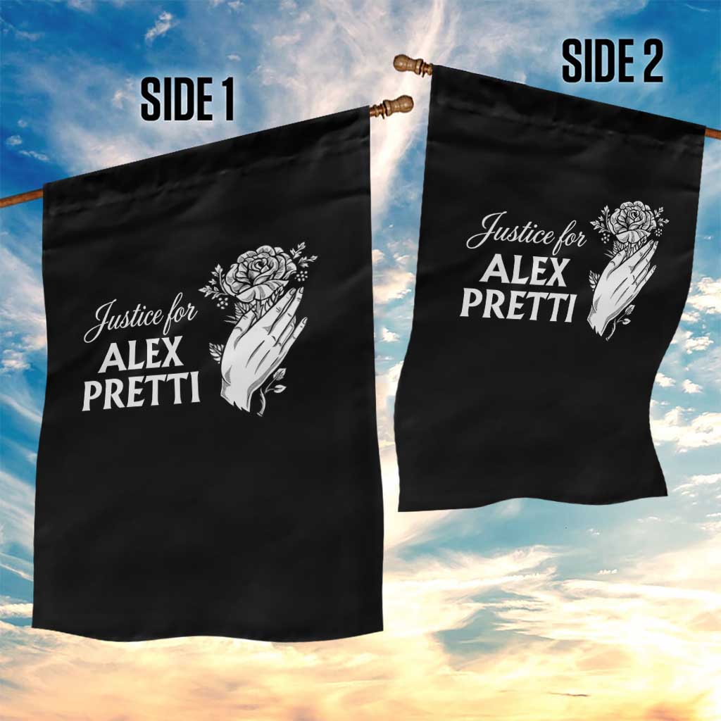 Justice for Alex Pretti Floral Memorial Garden Flag Minneapolis Jan 24 2026 Tribute TS02 Print Your Wear