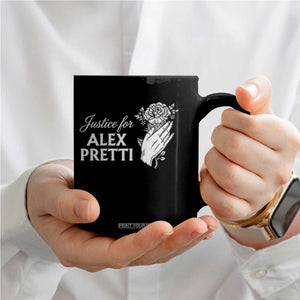 Justice for Alex Pretti Floral Memorial Coffee Mug Minneapolis Jan 24 2026 Tribute TS02 Print Your Wear
