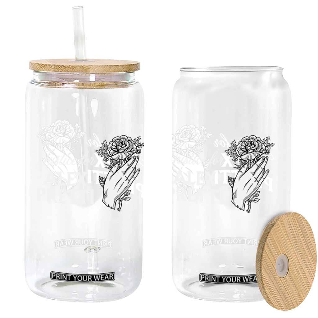 Justice for Alex Pretti Floral Memorial Glass Can Minneapolis Jan 24 2026 Tribute TS02 Print Your Wear