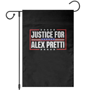Justice for Alex Pretti Patriotic Garden Flag Minneapolis Jan 24 2026 Memorial Red White and Blue TS02 Black Print Your Wear