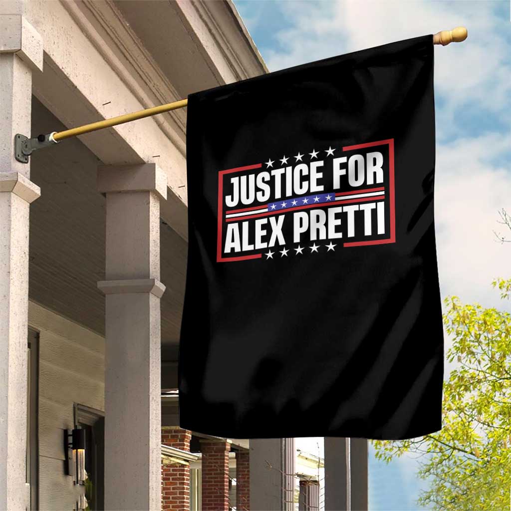Justice for Alex Pretti Patriotic Garden Flag Minneapolis Jan 24 2026 Memorial Red White and Blue TS02 Print Your Wear