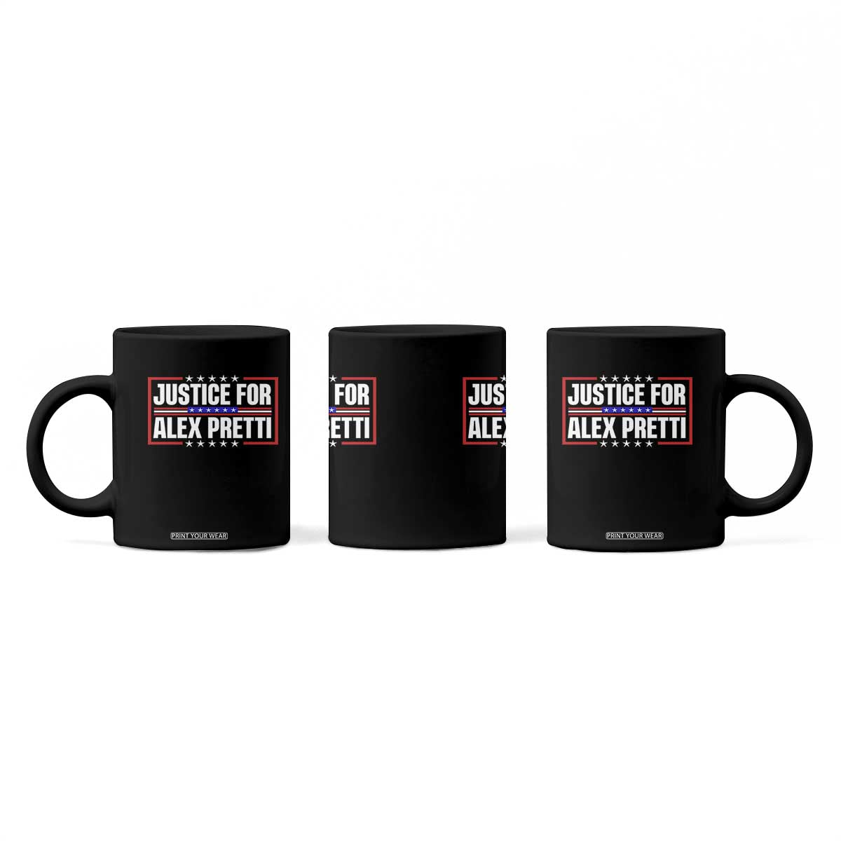 Justice for Alex Pretti Patriotic Coffee Mug Minneapolis Jan 24 2026 Memorial Red White and Blue TS02 Print Your Wear