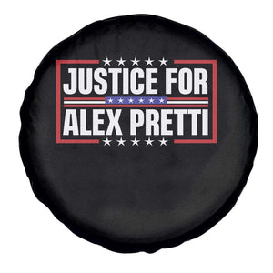 Justice for Alex Pretti Patriotic Spare Tire Cover Minneapolis Jan 24 2026 Memorial Red White and Blue TS02 Print Your Wear