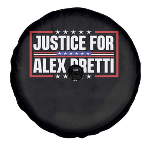 Justice for Alex Pretti Patriotic Spare Tire Cover Minneapolis Jan 24 2026 Memorial Red White and Blue TS02 Print Your Wear