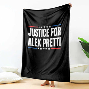 Justice for Alex Pretti Patriotic Throw Blanket Minneapolis Jan 24 2026 Memorial Tribute TS02 Print Your Wear
