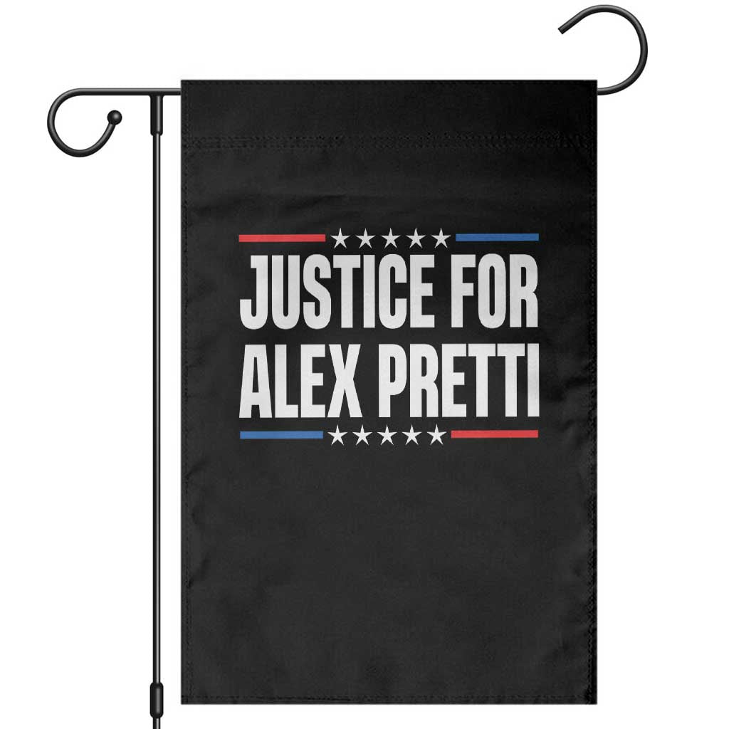 Justice for Alex Pretti Patriotic Garden Flag Minneapolis Jan 24 2026 Memorial Tribute TS02 Black Print Your Wear