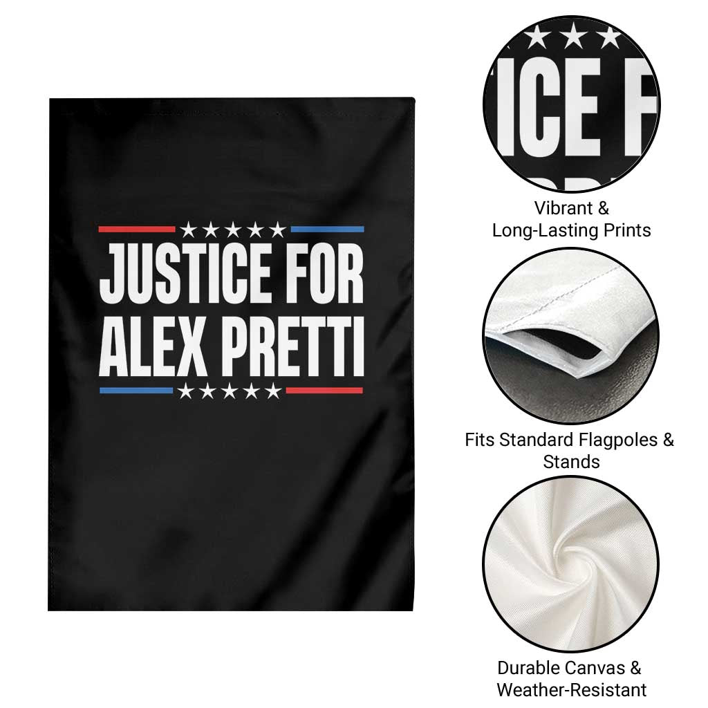Justice for Alex Pretti Patriotic Garden Flag Minneapolis Jan 24 2026 Memorial Tribute TS02 Print Your Wear