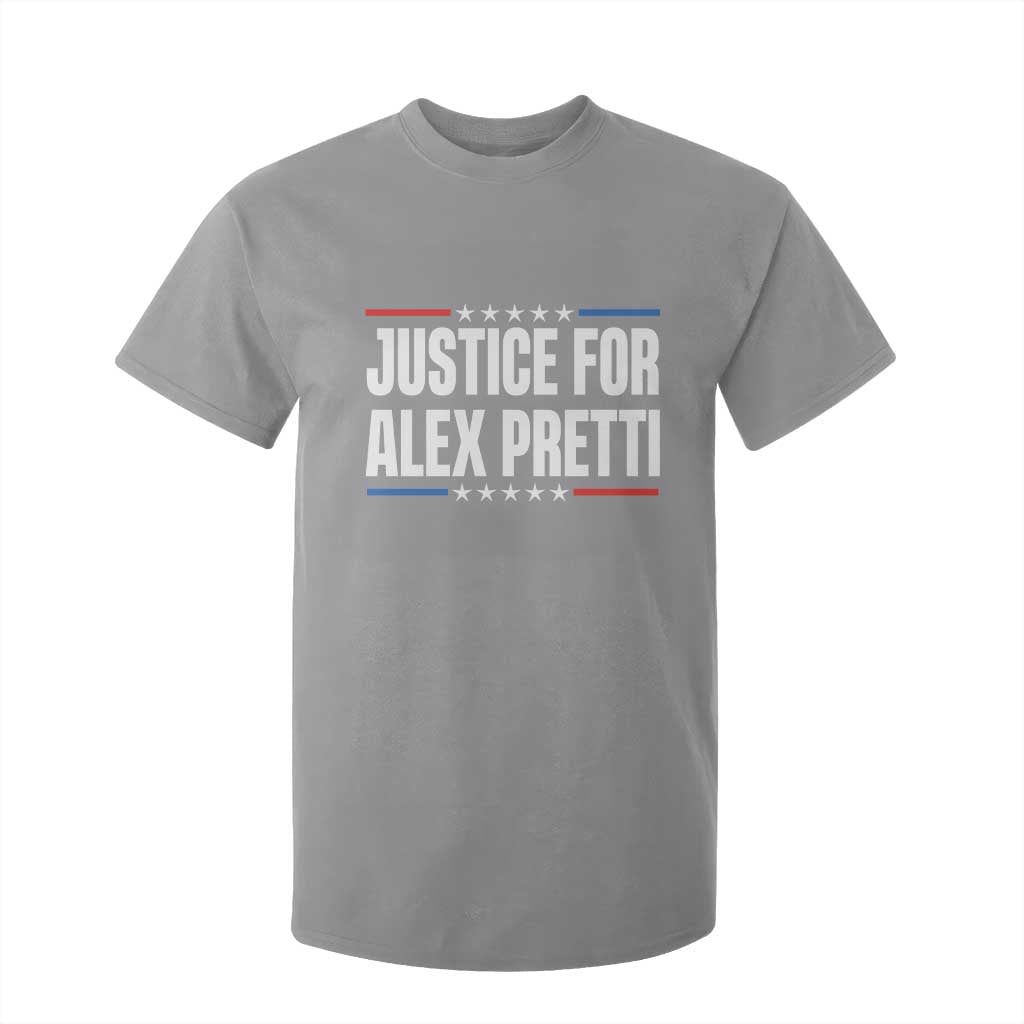 Justice for Alex Pretti Patriotic T Shirt For Kid Minneapolis Jan 24 2026 Memorial Tribute TS02 Sport Gray Print Your Wear