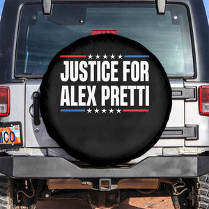 Justice for Alex Pretti Patriotic Spare Tire Cover Minneapolis Jan 24 2026 Memorial Tribute TS02 No hole Black Print Your Wear