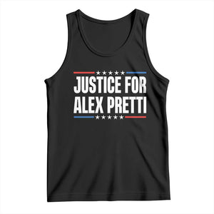 Justice for Alex Pretti Patriotic Tank Top Minneapolis Jan 24 2026 Memorial Tribute TS02 Black Print Your Wear