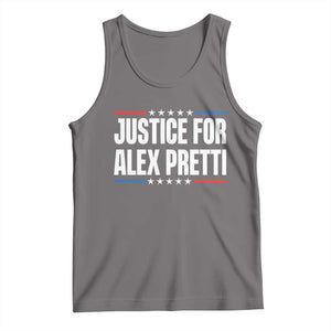Justice for Alex Pretti Patriotic Tank Top Minneapolis Jan 24 2026 Memorial Tribute TS02 Deep Heather Print Your Wear