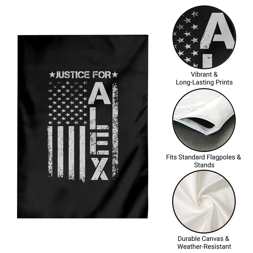 Justice for Alex Pretti American Flag Garden Flag Minneapolis Jan 24 2026 Memorial Tribute TS02 Print Your Wear
