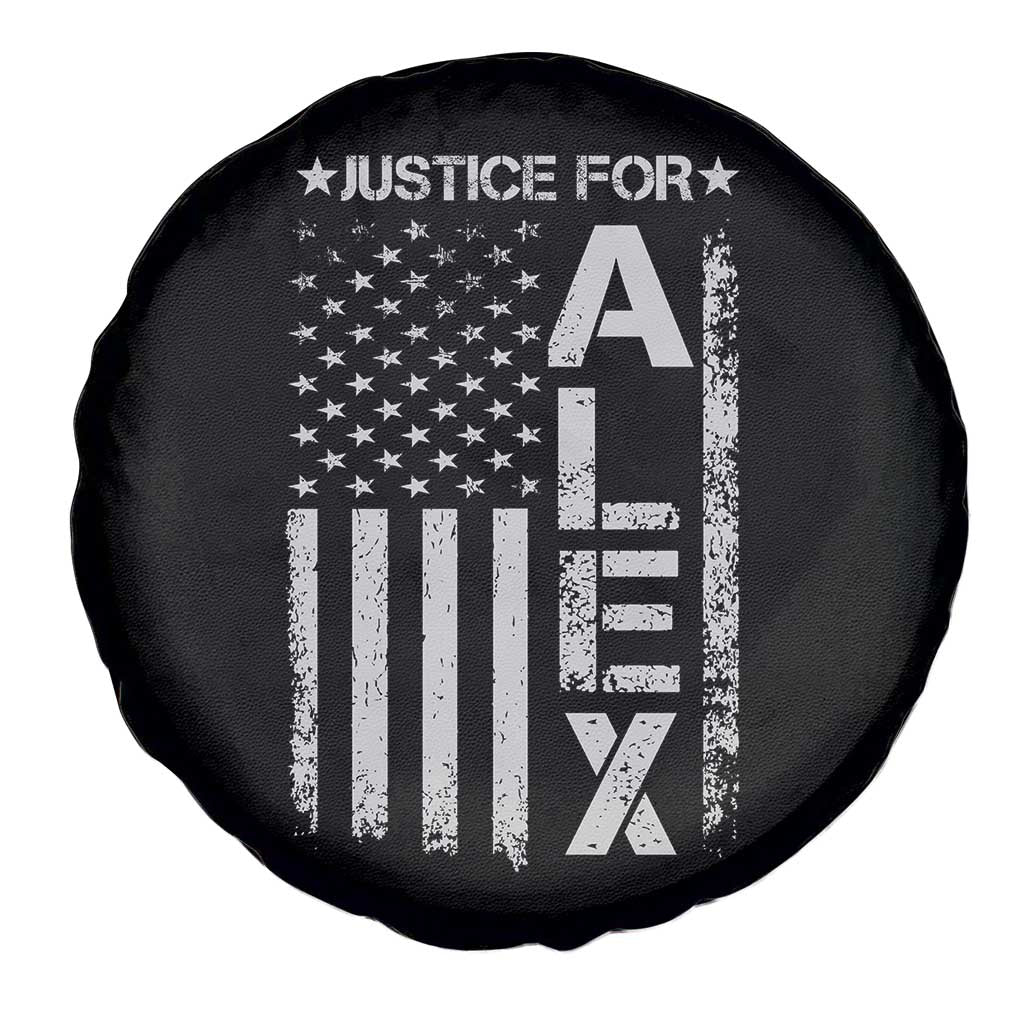 Justice for Alex Pretti American Flag Spare Tire Cover Minneapolis Jan 24 2026 Memorial Tribute TS02 Print Your Wear