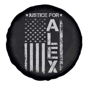 Justice for Alex Pretti American Flag Spare Tire Cover Minneapolis Jan 24 2026 Memorial Tribute TS02 Print Your Wear
