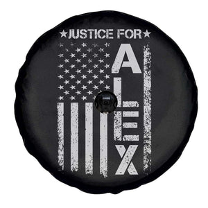 Justice for Alex Pretti American Flag Spare Tire Cover Minneapolis Jan 24 2026 Memorial Tribute TS02 Print Your Wear
