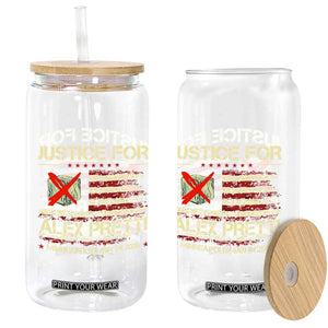 Justice for Alex Pretti Abolish Ice Protest Glass Can Minneapolis Jan 24 2026 American Flag TS02 Print Your Wear