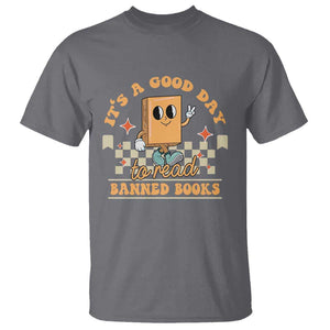 It's A Good Day To Read Banned Books T Shirt Retro Funny Reading Book Lovers Nerd TS02 Charcoal Print Your Wear