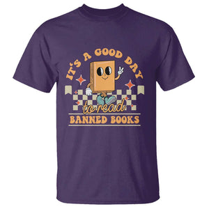 It's A Good Day To Read Banned Books T Shirt Retro Funny Reading Book Lovers Nerd TS02 Purple Print Your Wear