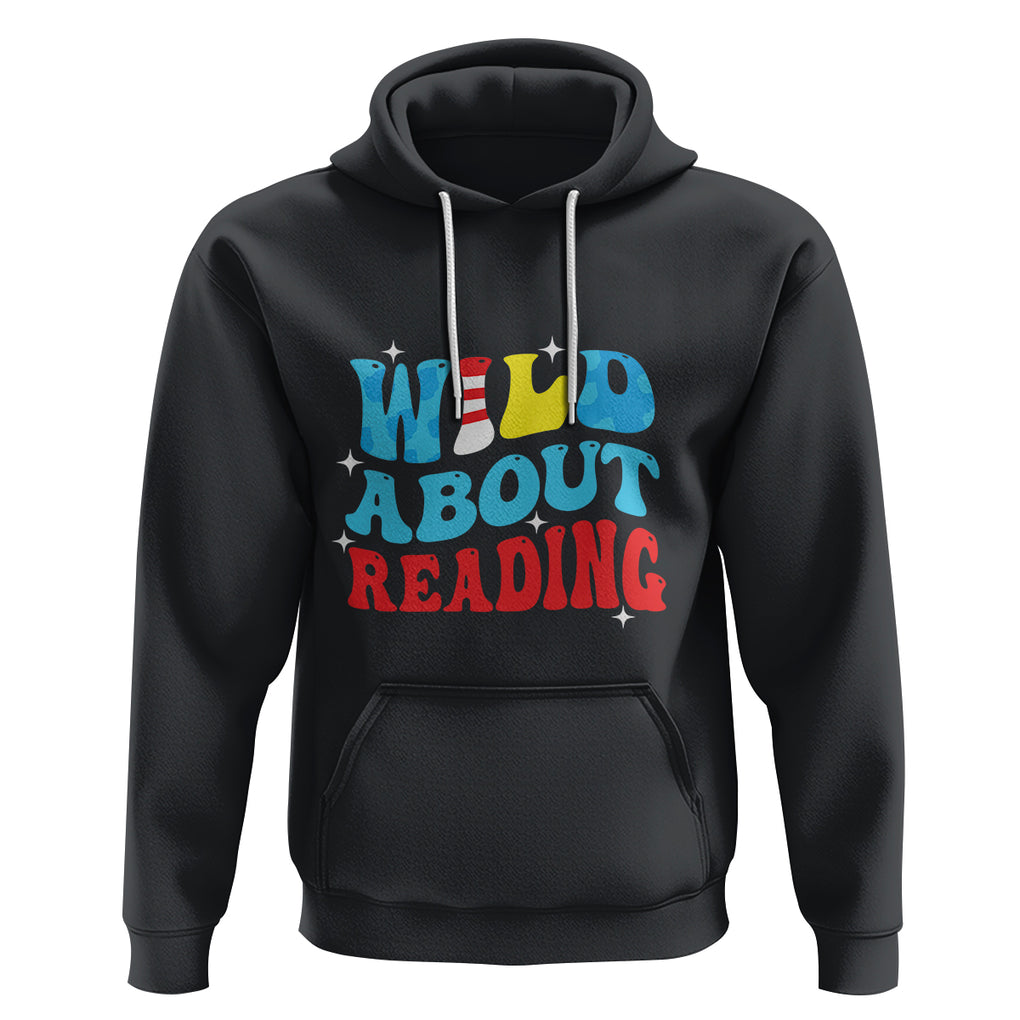 Wild About Reading Hoodie Teacher Of Little Things TS02 Black Printyourwear