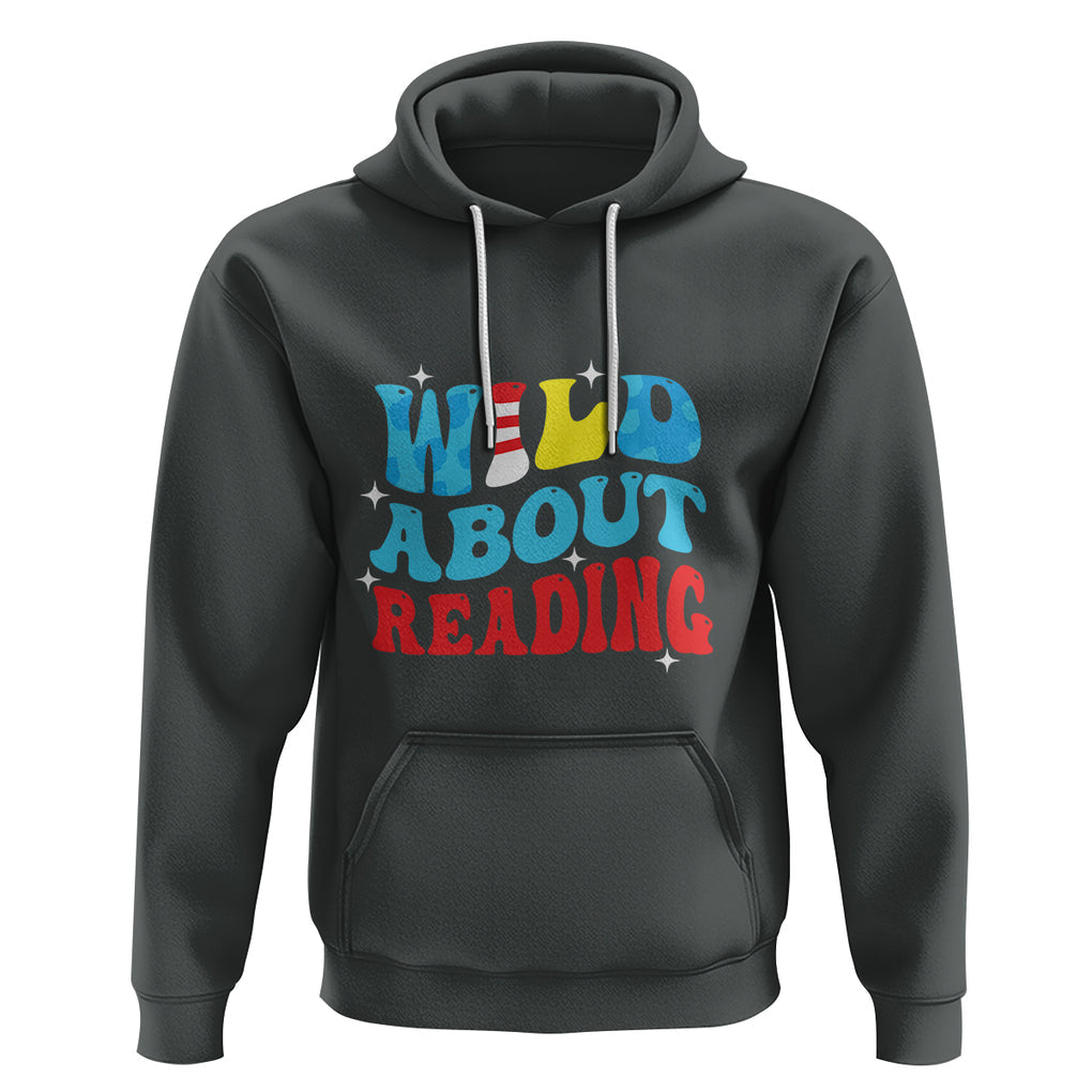 Wild About Reading Hoodie Teacher Of Little Things TS02 Dark Heather Printyourwear