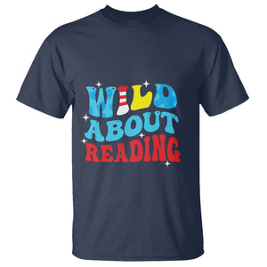Wild About Reading T Shirt Teacher Of Little Things TS02 Navy Printyourwear