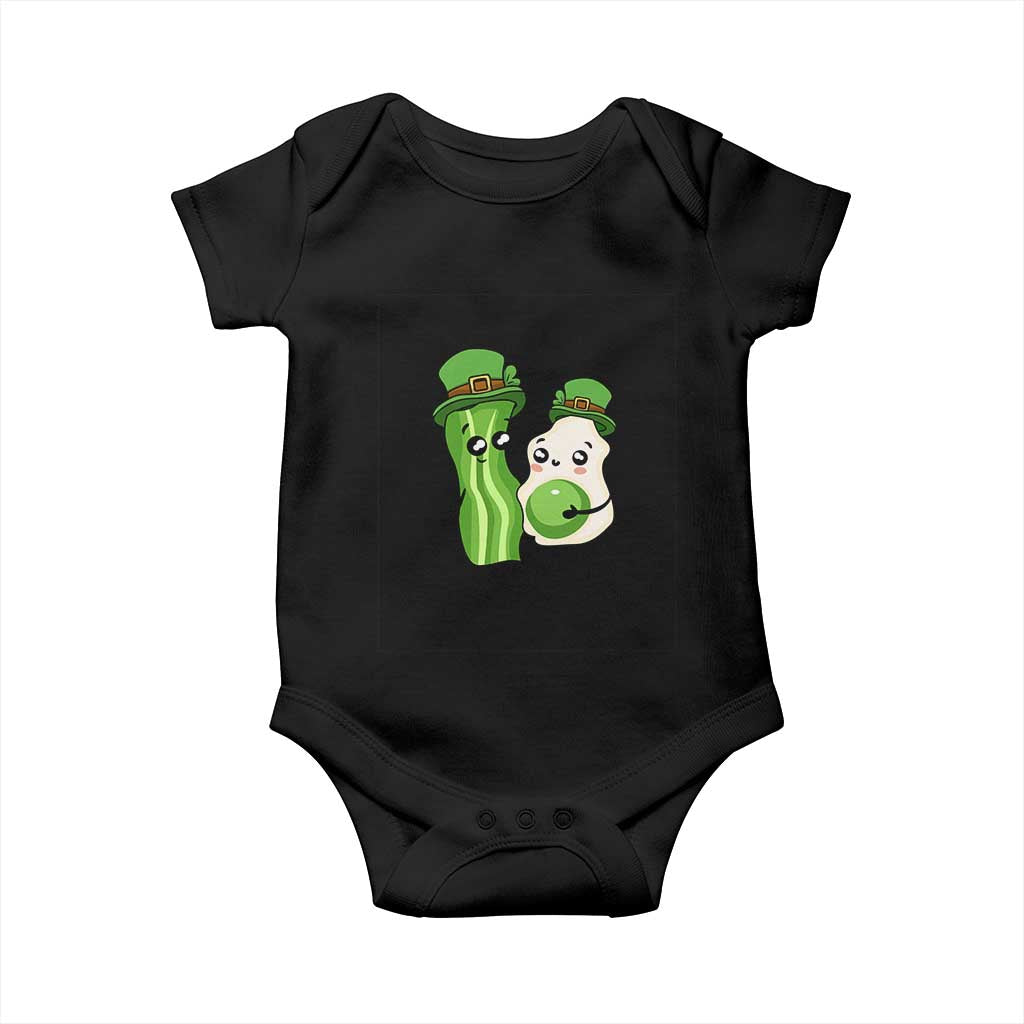 Cute Kids St Patricks Day Baby Onesie Green Eggs Green Ham Smile Face Costume TS02 Black Print Your Wear