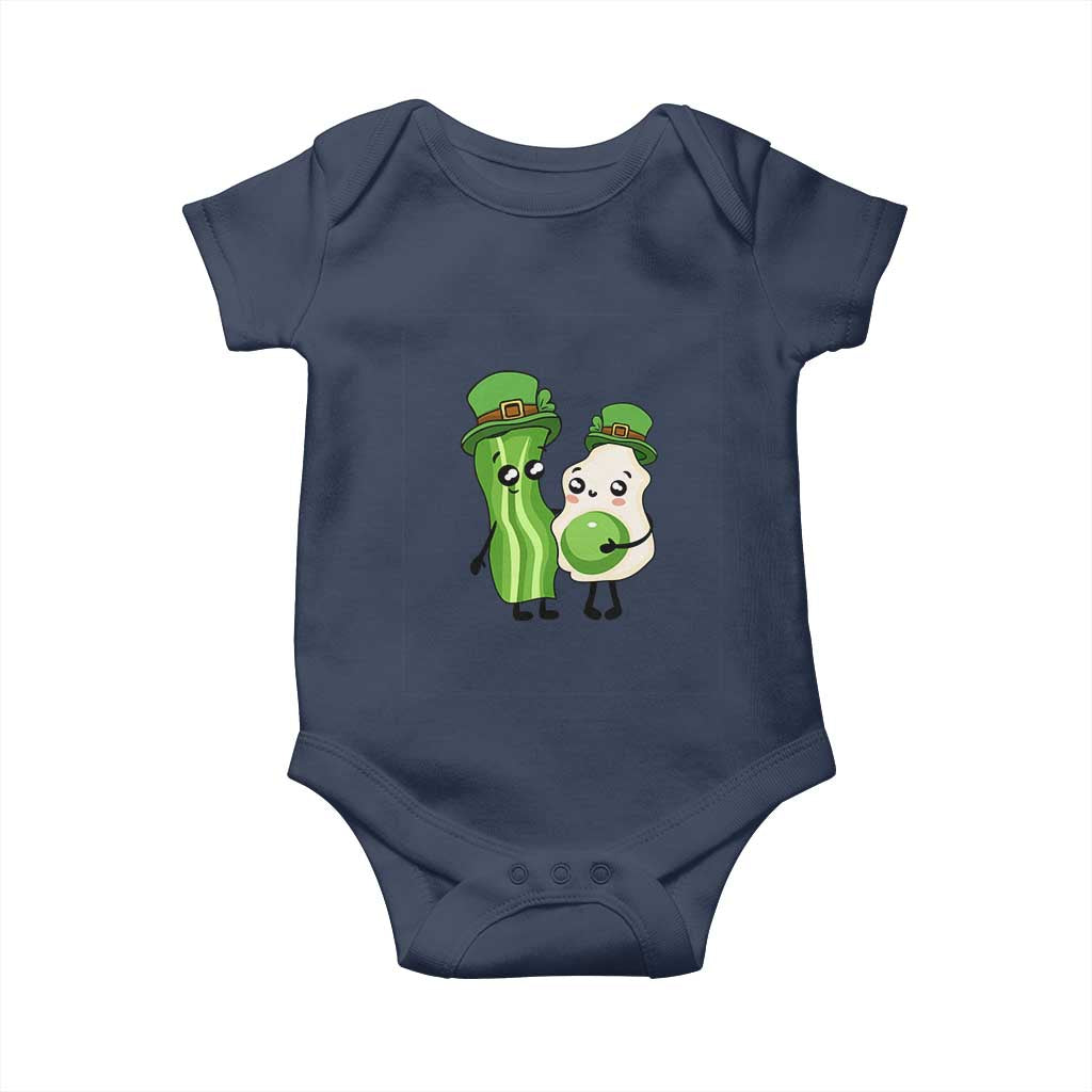 Cute Kids St Patricks Day Baby Onesie Green Eggs Green Ham Smile Face Costume TS02 Navy Print Your Wear