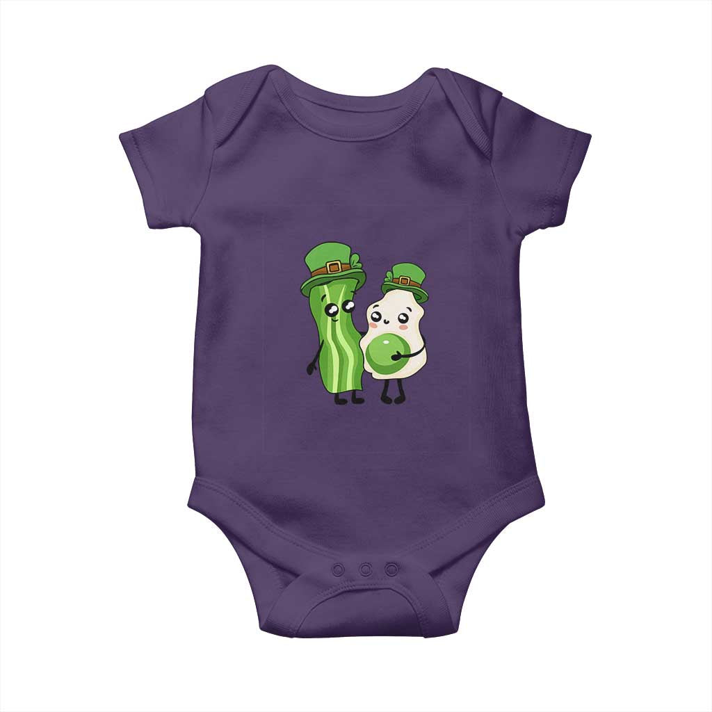 Cute Kids St Patricks Day Baby Onesie Green Eggs Green Ham Smile Face Costume TS02 Purple Print Your Wear