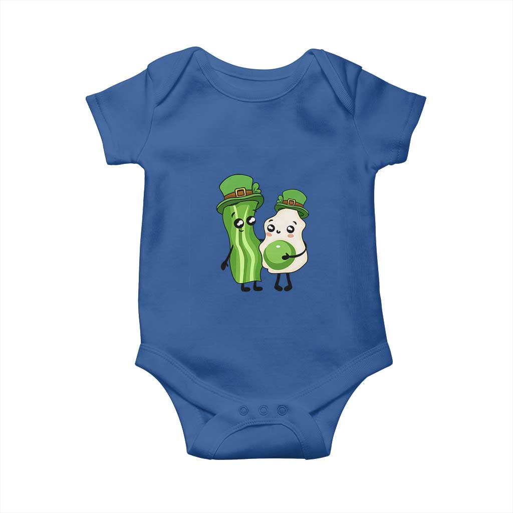 Cute Kids St Patricks Day Baby Onesie Green Eggs Green Ham Smile Face Costume TS02 Royal Blue Print Your Wear