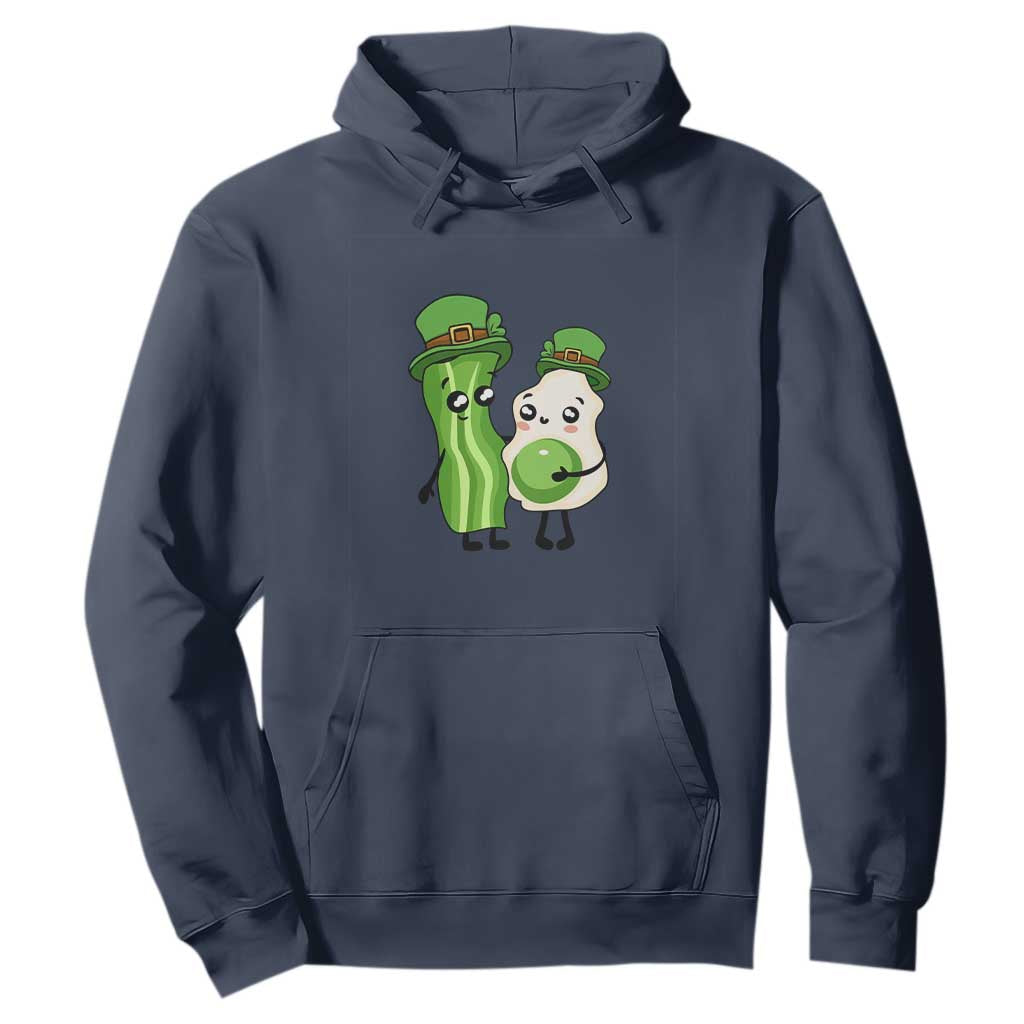Cute Kids St. Patricks Day Hoodie Green Eggs Green Ham Smile Face Costume TS02 Navy Printyourwear